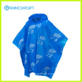 All Over Logo Printing Disposable PE Raincoat Rvc-001